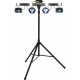 FLORIDABAR-II Kit su Treppiede Par + Derby + Strobo + Laser con Telecomando IR