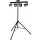 FLORIDABAR-II Kit su Treppiede Par + Derby + Strobo + Laser con Telecomando IR