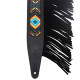 MG317BOI-BLK Tracolla in pelle Crazy Horse Black 2 1/2"