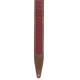 M317TRI-BRN-BRG Tracolla in pelle Crazy Horse Brown Burgundy 2 1/2"