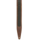 M317TRI-BRN-GRN Tracolla in pelle Crazy Horse Brown Green 2 1/2"