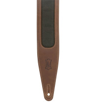 M317TRI-BRN-GRN Tracolla in pelle Crazy Horse Brown Green 2 1/2"