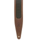 M317TRI-BRN-GRN Tracolla in pelle Crazy Horse Brown Green 2 1/2"