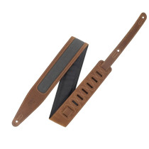 M317TRI-BRN-GRY Tracolla in pelle Crazy Horse Brown Grey 2 1/2"