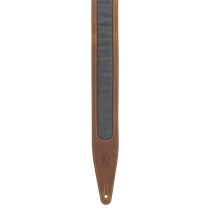 M317TRI-BRN-GRY Tracolla in pelle Crazy Horse Brown Grey 2 1/2"