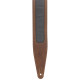 M317TRI-BRN-GRY Tracolla in pelle Crazy Horse Brown Grey 2 1/2"