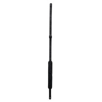 M11BGVDX-BLK Tracolla in pelle goffrata e retro in pecora Black 2"