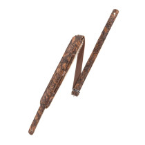 M11BGVDX-BRN Tracolla in pelle goffrata e retro in pecora Brown 2"