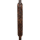 M11BGVDX-BRN Tracolla in pelle goffrata e retro in pecora Brown 2"