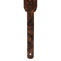 M11BGVDX-BRN Tracolla in pelle goffrata e retro in pecora Brown 2"