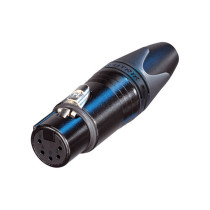 Neutrik NC5FXX-B Cannon XLR Femmina 5 Poli Black