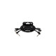 6444 Flex Patch Cable Black 15cm 3pk