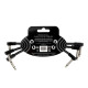 6444 Flex Patch Cable Black 15cm 3pk