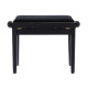 PB/010 BK S Panca in Legno Nero Satinato per Pianoforte