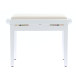 PB/010 WH S Panca in Legno Bianco Satinato per Pianoforte