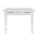 PB/010 WH S Panca in Legno Bianco Satinato per Pianoforte