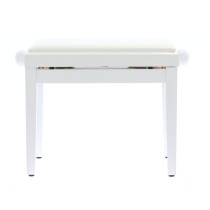 PB/100 WH L Panca in Legno Bianco Lucido per Pianoforte