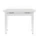 PB/100 WH L Panca in Legno Bianco Lucido per Pianoforte