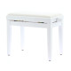 PB/100 WH L Panca in Legno Bianco Lucido per Pianoforte