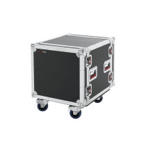 G-TOUR 10U CAST Flight Case ATA da 10U Rack con rotelle