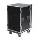 G-TOUR 16U CAST Flight Case ATA da 16U Rack con rotelle