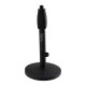 GFW-MIC-0601 Supporto da tavolo per microfono con base tonda da 15 cm e altezza regolabile 25-38 cm