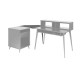 GFW-ELITEDESKCRNR-BLK Angolo scrivania workstation Elite in nero per studi e creator