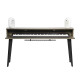 GFW-ELITEKEYTBL88-GRY Workstation in legno per tastiere fino a 88 tasti, colore grigio driftwood