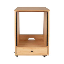 GFW-ELITESTUDIORK12-MPL Rack da studio inclinato 12 unità con finitura in acero naturale opaco
