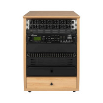 GFW-ELITESTUDIORK12-MPL Rack da studio inclinato 12 unità con finitura in acero naturale opaco