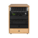 GFW-ELITESTUDIORK12-MPL Rack da studio inclinato 12 unità con finitura in acero naturale opaco