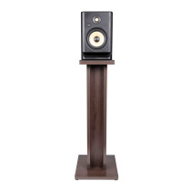 GFW-ELITESPKSTMN-BRN Coppia di supporti per monitor da studio in legno con finitura marrone scuro