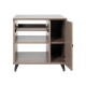 GFW-ELITESIDECAR-GRY Mobile rack sidecar cabinet in legno con finitura grigia