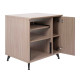 GFW-ELITESIDECAR-GRY Mobile rack sidecar cabinet in legno con finitura grigia