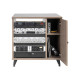 GFW-ELITESIDECAR-GRY Mobile rack sidecar cabinet in legno con finitura grigia