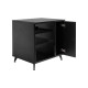 GFW-ELITESIDECAR-BLK Mobile rack sidecar cabinet in legno con finitura nera