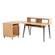GFW-ELITEDESK-MPL Scrivania workstation Elite in acero naturale opaco per studi di registrazione e content creator