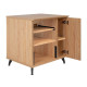 GFW-ELITESIDECAR-MPL Mobile rack sidecar cabinet in legno con finitura acero naturale opaca