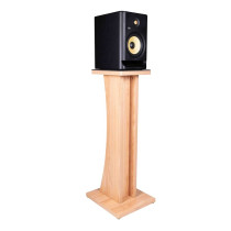 GFW-ELITESPKSTMN-MPL Coppia di supporti per monitor da studio in legno con finitura naturale Maple opaca