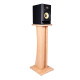 GFW-ELITESPKSTMN-MPL Coppia di supporti per monitor da studio in legno con finitura naturale Maple opaca