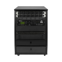 GFW-ELITESTUDIORK12-BLK Rack da studio inclinato 12 unità con finitura nera standard
