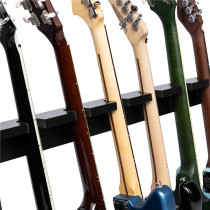 GFW-GTR-WD6RK-BLK Supporto in legno per 6 chitarre con finitura nera