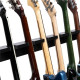 GFW-GTR-WD6RK-BLK Supporto in legno per 6 chitarre con finitura nera