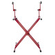 GFW-KEY-5100XRED Supporto per tastiera a doppio livello con struttura a "X" in colore rosso