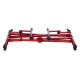 GFW-KEY-5100XRED Supporto per tastiera a doppio livello con struttura a "X" in colore rosso
