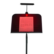 GFWMUSLEDR - Lampada LED rossa per leggii musicali