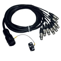 ITPRO/SY25M8F-2,5 Frusta 8 Canali Syntax M Cannon XLR F 2,5 mt