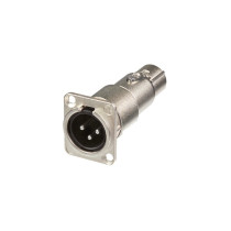 Neutrik NA3MDF XLR Maschio Pannello/XLR Femmina