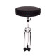 GFW-DRUMTHRONE-R Sgabello per batteria regolabile con seduta imbottita e base a tre gambe pieghevoli