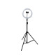 GFW-RINGLIGHTSET Set con due anelli LED e supporti per smartphone ideale per streaming, podcast e content creation